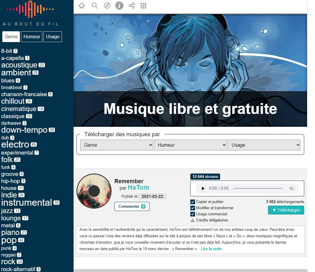 écouter chanson française gratuite en ligne